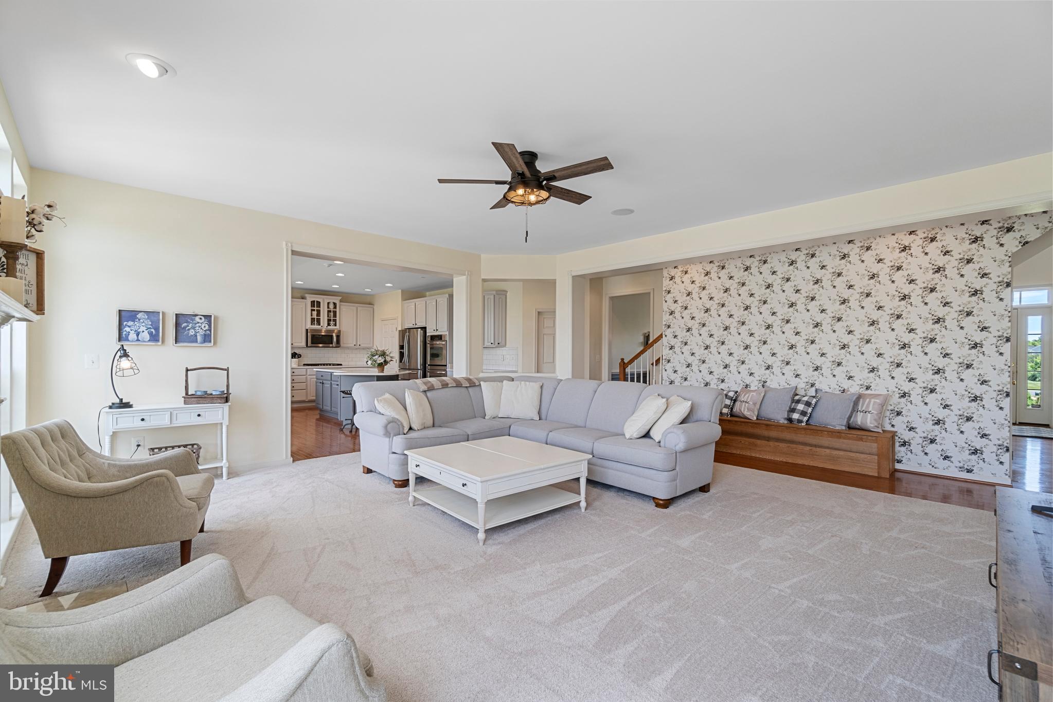 4650 Spring Run Road Warrenton, VA 20187 - Photo 14 of 58 Family Room Open to Kitchen