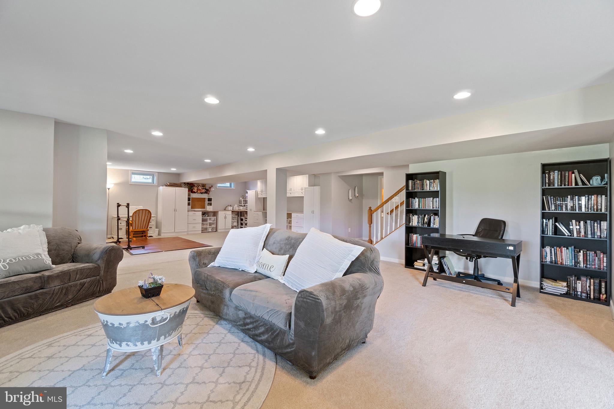 4650 Spring Run Road Warrenton, VA 20187 - Photo 38 of 58 Basement Recreation Room with Fireplace