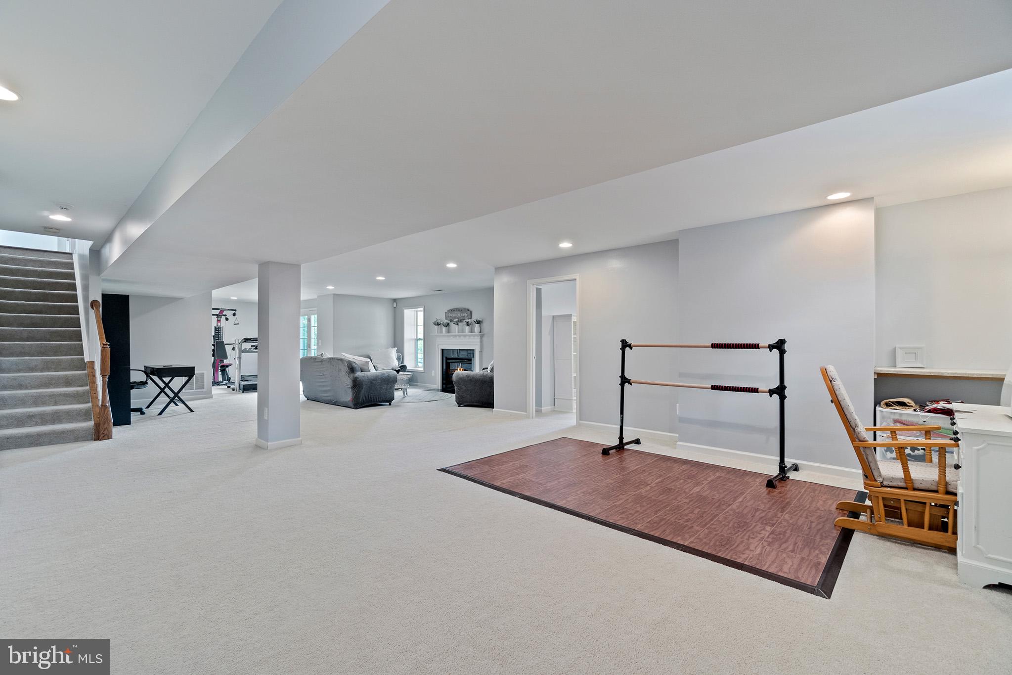 4650 Spring Run Road Warrenton, VA 20187 - Photo 40 of 58 Basement Recreation Room with Fireplace