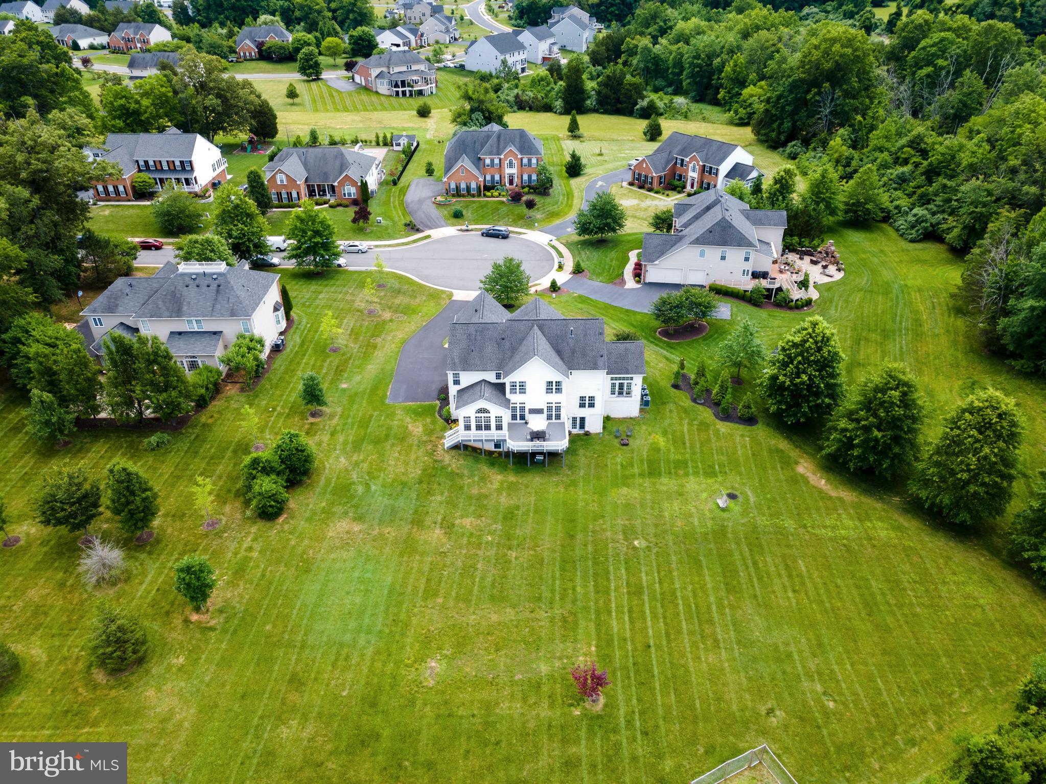 4650 Spring Run Road Warrenton, VA 20187 - Photo 51 of 58 Aerial Rear View of Home