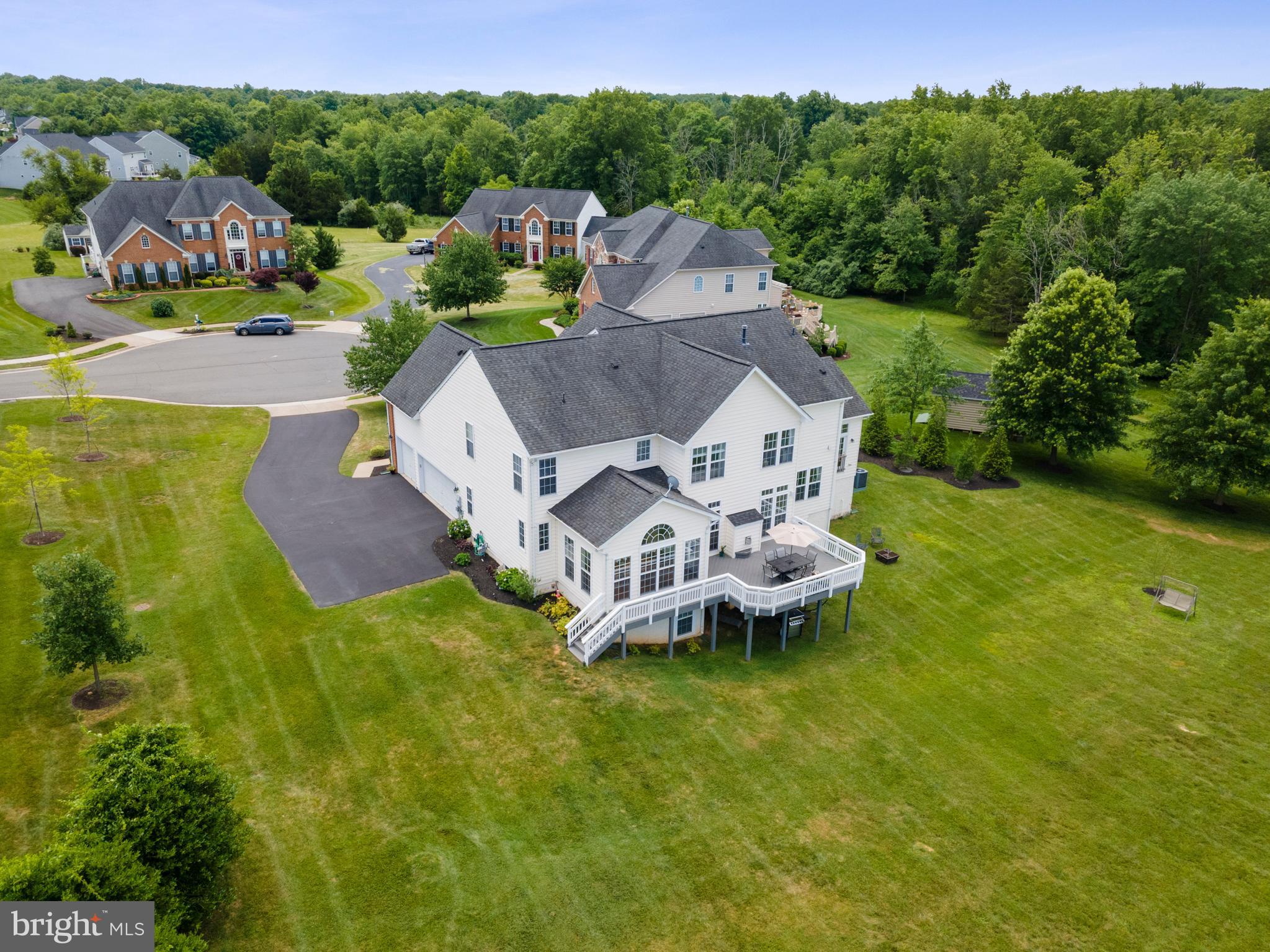 4650 Spring Run Road Warrenton, VA 20187 - Photo 52 of 58 Aerial Rear View of Home