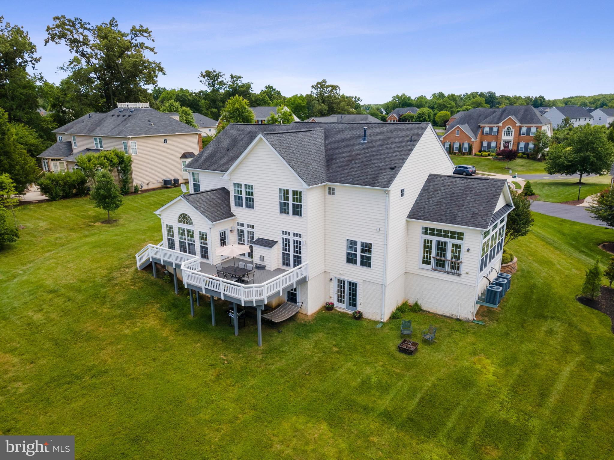 4650 Spring Run Road Warrenton, VA 20187 - Photo 53 of 58 Aerial Rear View of Home