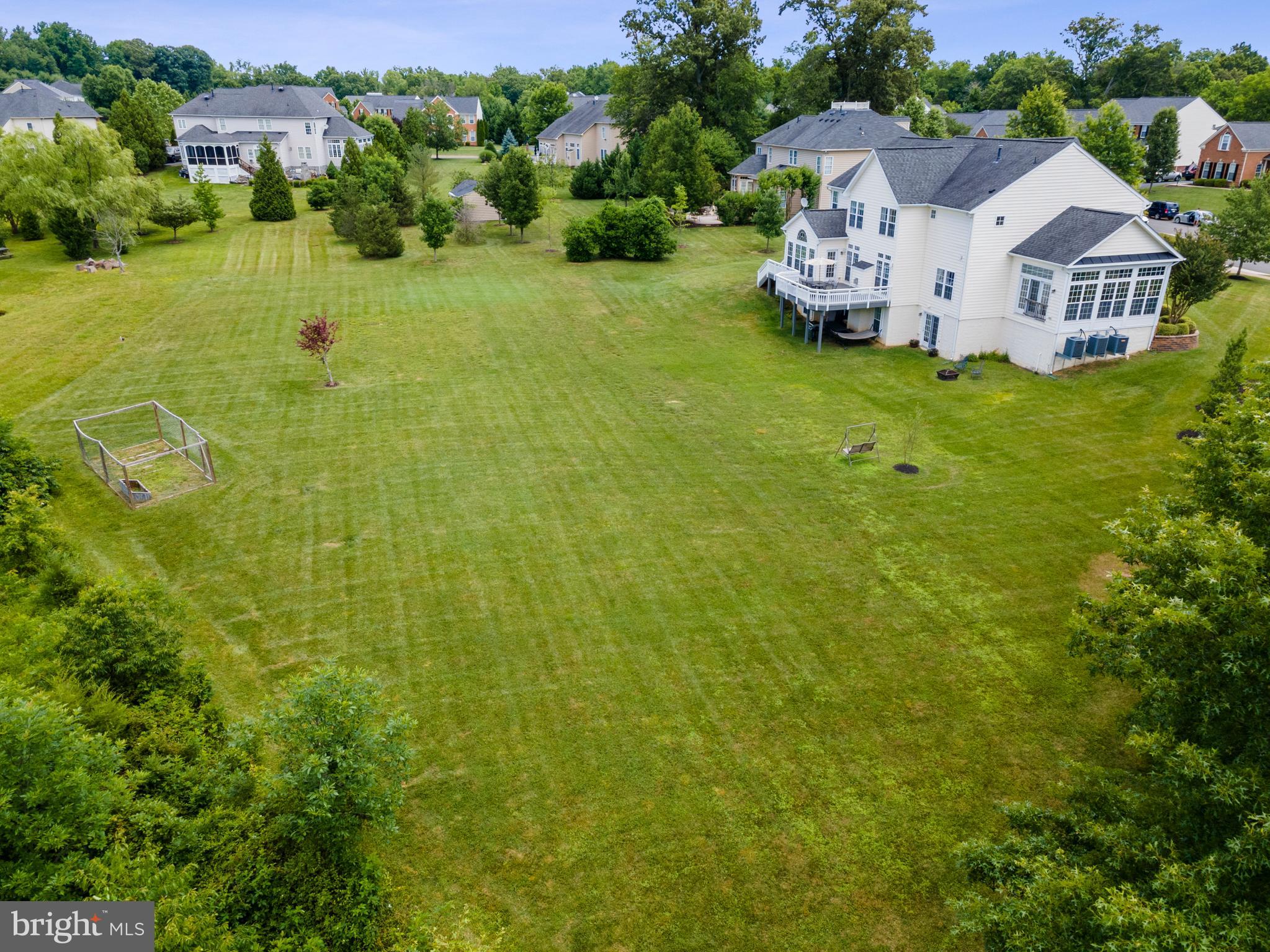 4650 Spring Run Road Warrenton, VA 20187 - Photo 54 of 58 Aerial Rear View of Home