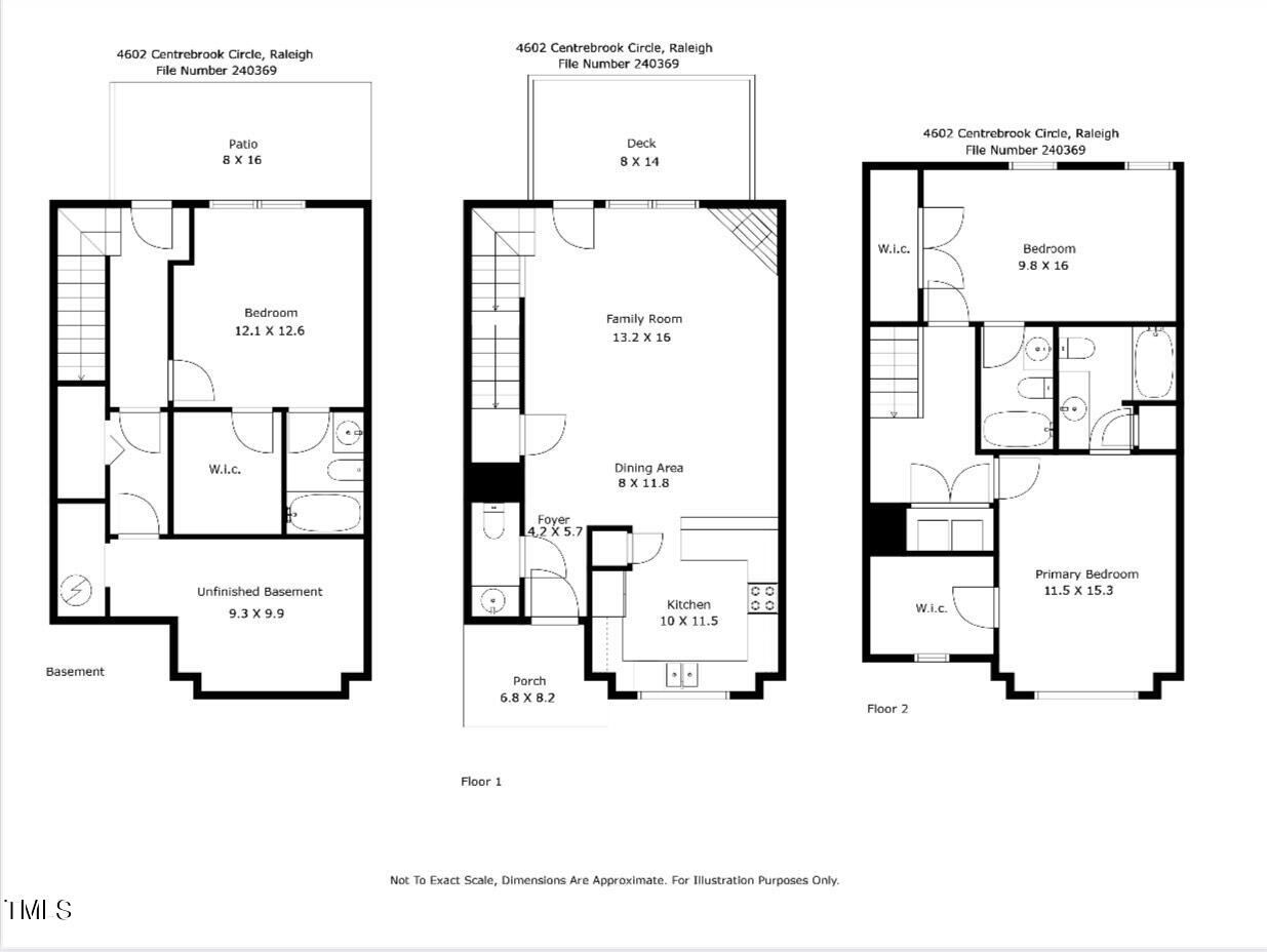 4602 Centrebrook Circle Raleigh, NC 27616 - Photo 21 of 24 a picture of a floor plan