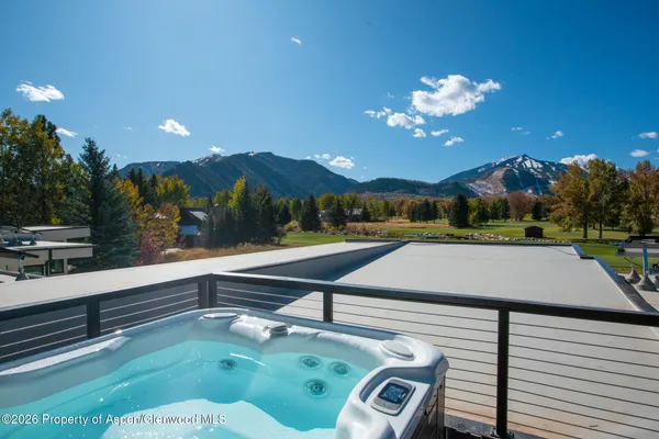a view of a terrace with a yard