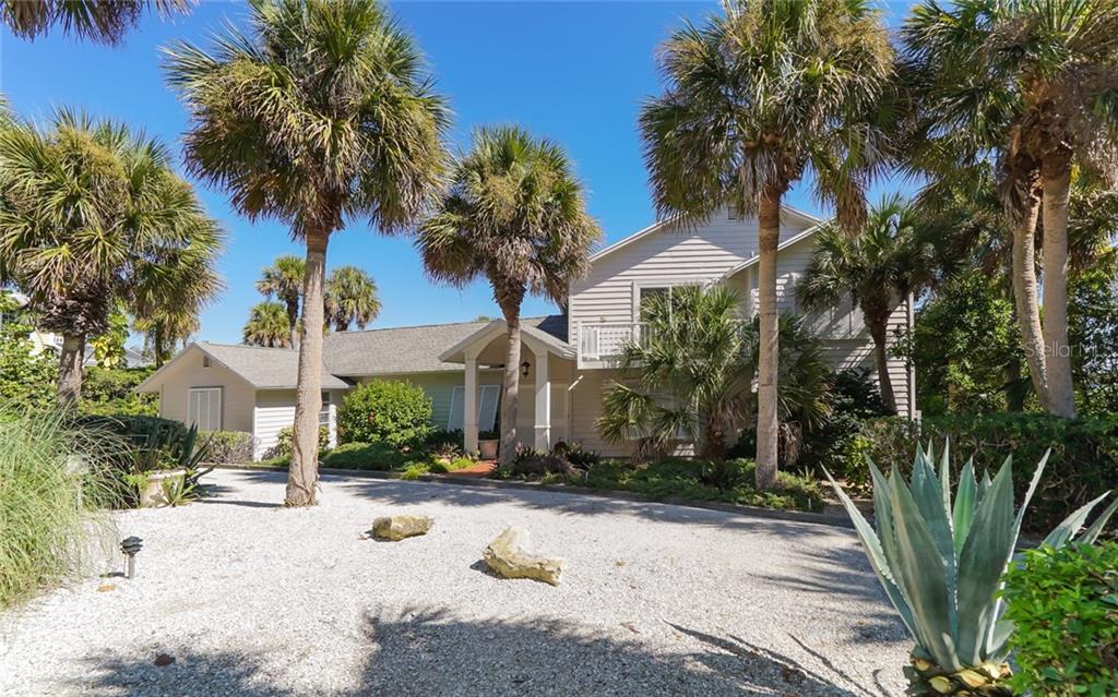 3509 Casey Key Road Nokomis, FL 34275 - Photo 1 of 1 Front of home with circular drive.