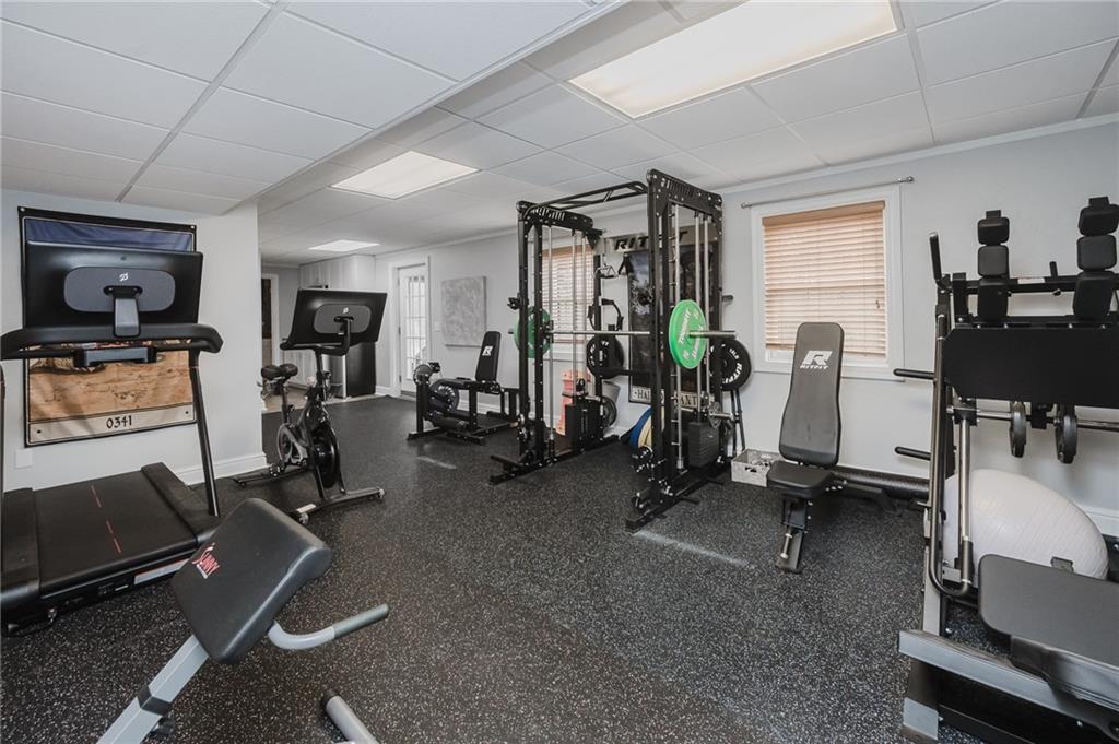 459 Forest Ridge Road Indiana, PA 15701 - Photo 37 of 45 a view of a room with gym equipment