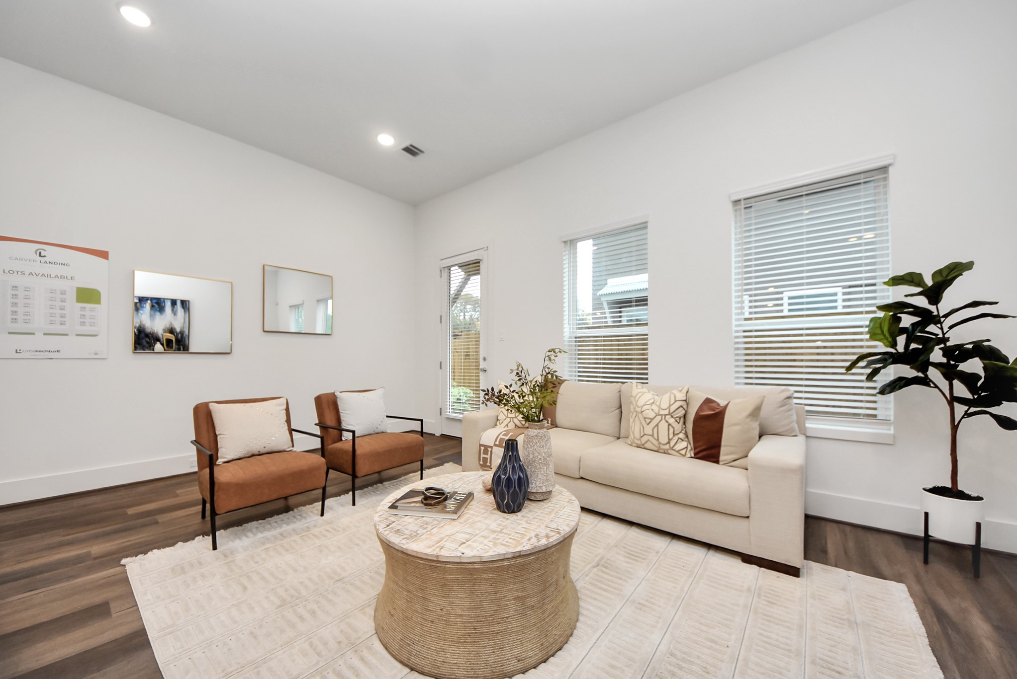 7502 Carver Road, Unit A Houston, TX 77088 - Photo 22 of 48 a living room with furniture and a potted plant