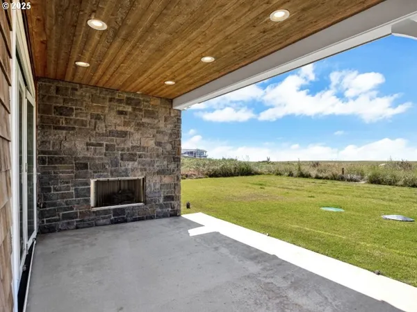 a view of an ocean and beach