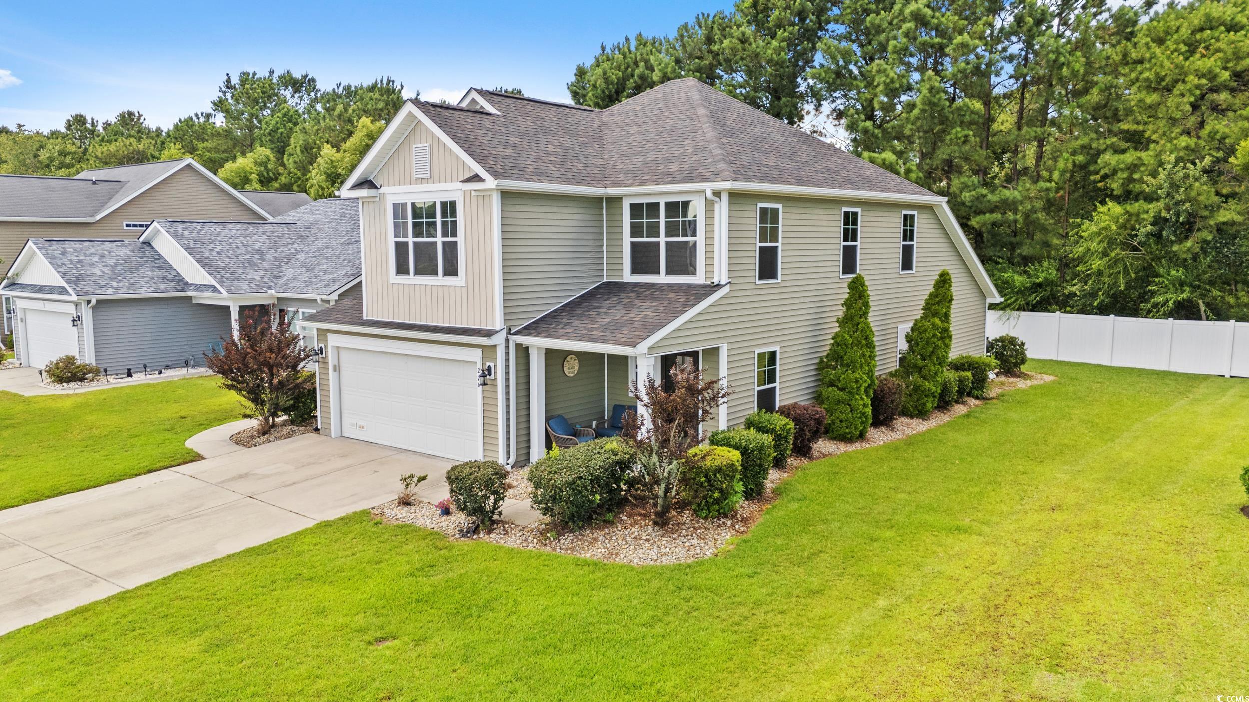 276 Whipple Run Loop Myrtle Beach, SC 29588 - Photo 3 of 40 View of front of property with a shingled roof, dr