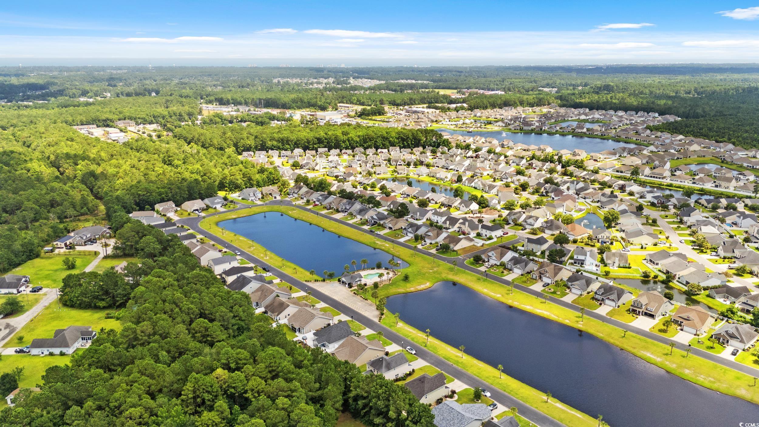 276 Whipple Run Loop Myrtle Beach, SC 29588 - Photo 39 of 40 Aerial view of residential area featuring a large