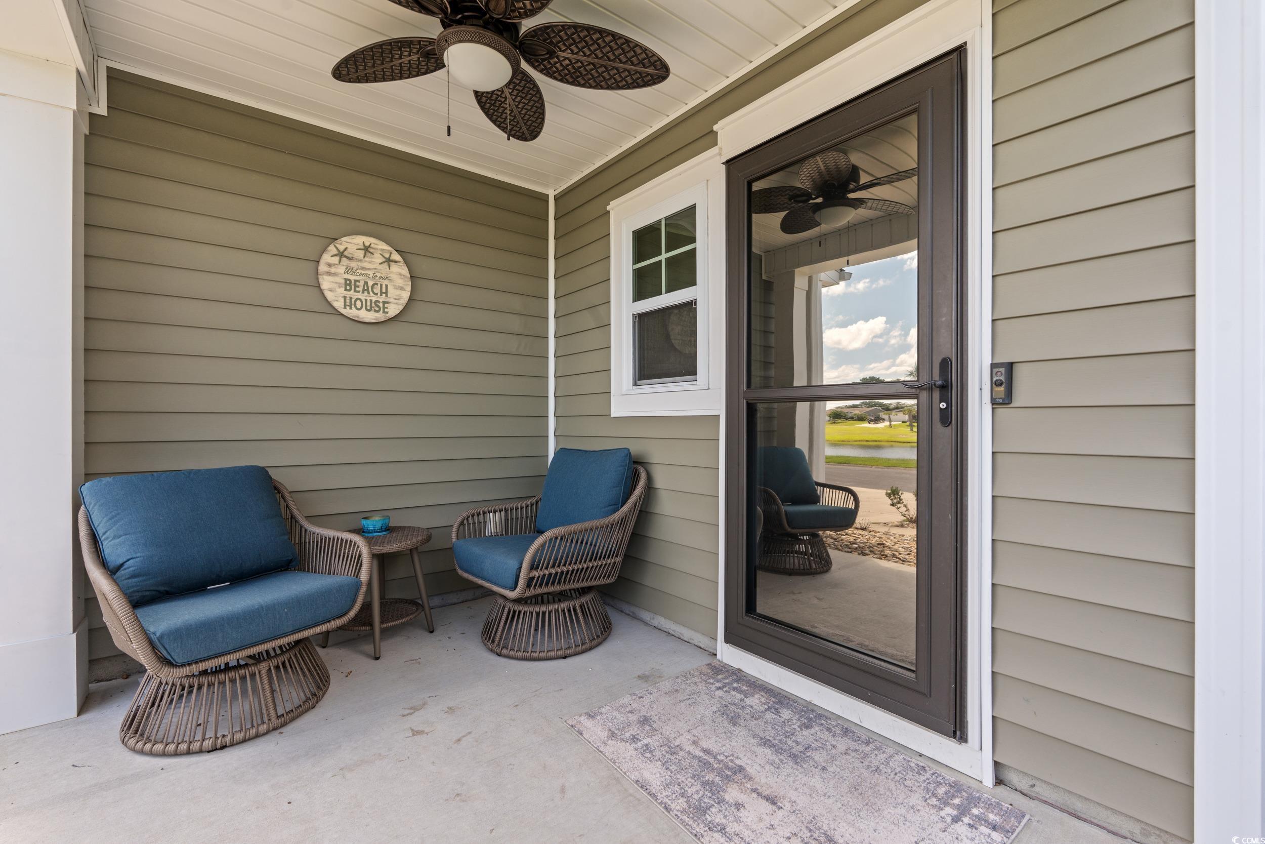 276 Whipple Run Loop Myrtle Beach, SC 29588 - Photo 8 of 40 View of patio featuring a ceiling fan