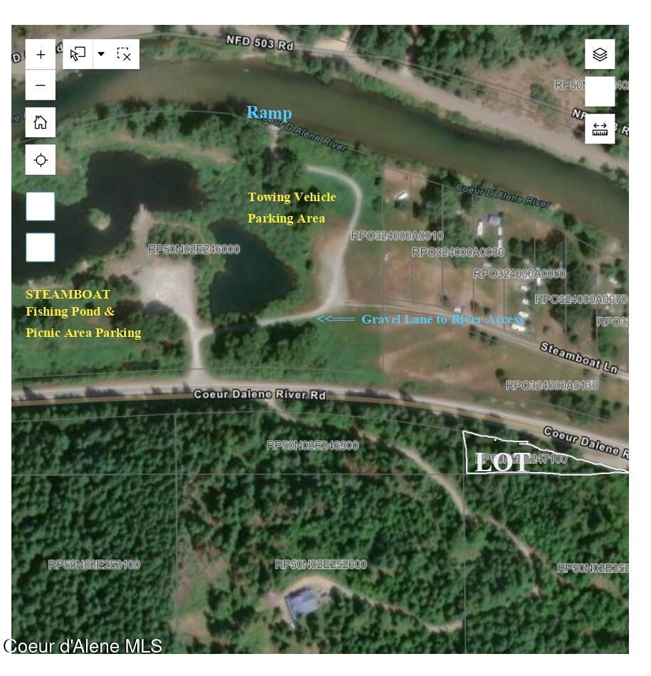 11328 Coeur D'Alene River Road Kingston, ID 83839 - Photo 7 of 16 River Access Aerial Pic
