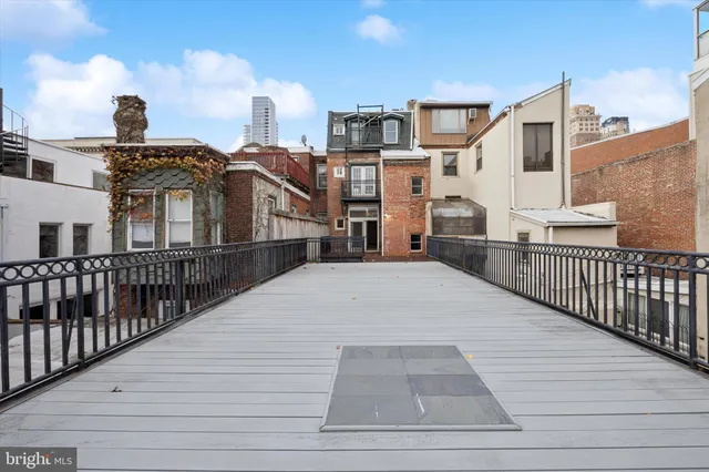 a view of a city from a balcony