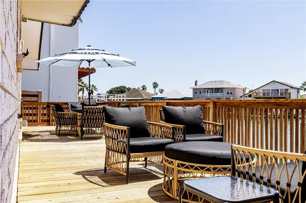 a view of balcony and patio