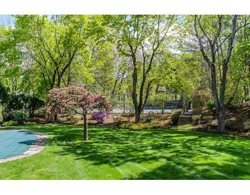7 Russell Road Needham, MA 02492 - Photo 6 of 8 a view of a backyard with a garden