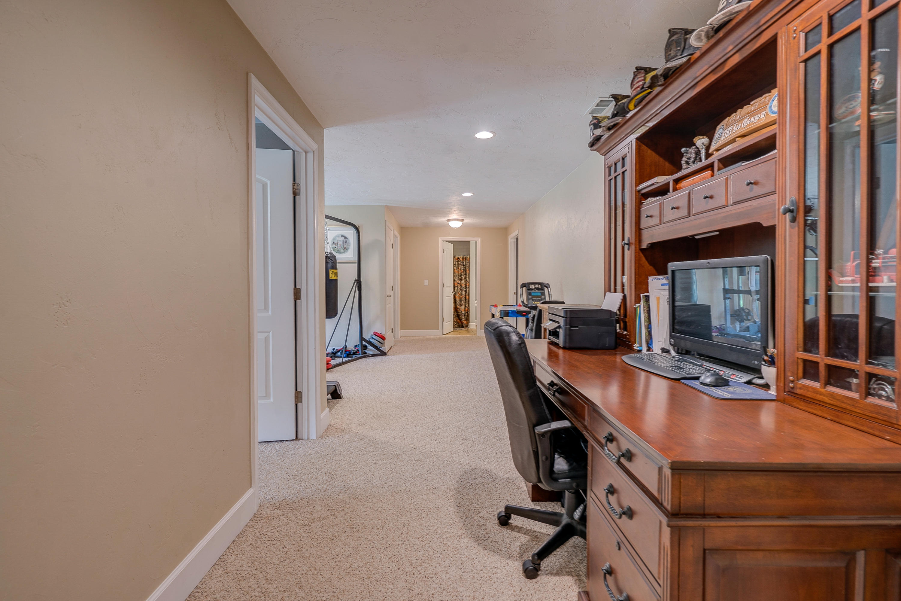 1205 Summit View Road Goodview, VA 24095 - Photo 31 of 46 a dining room with furniture and a flat screen tv