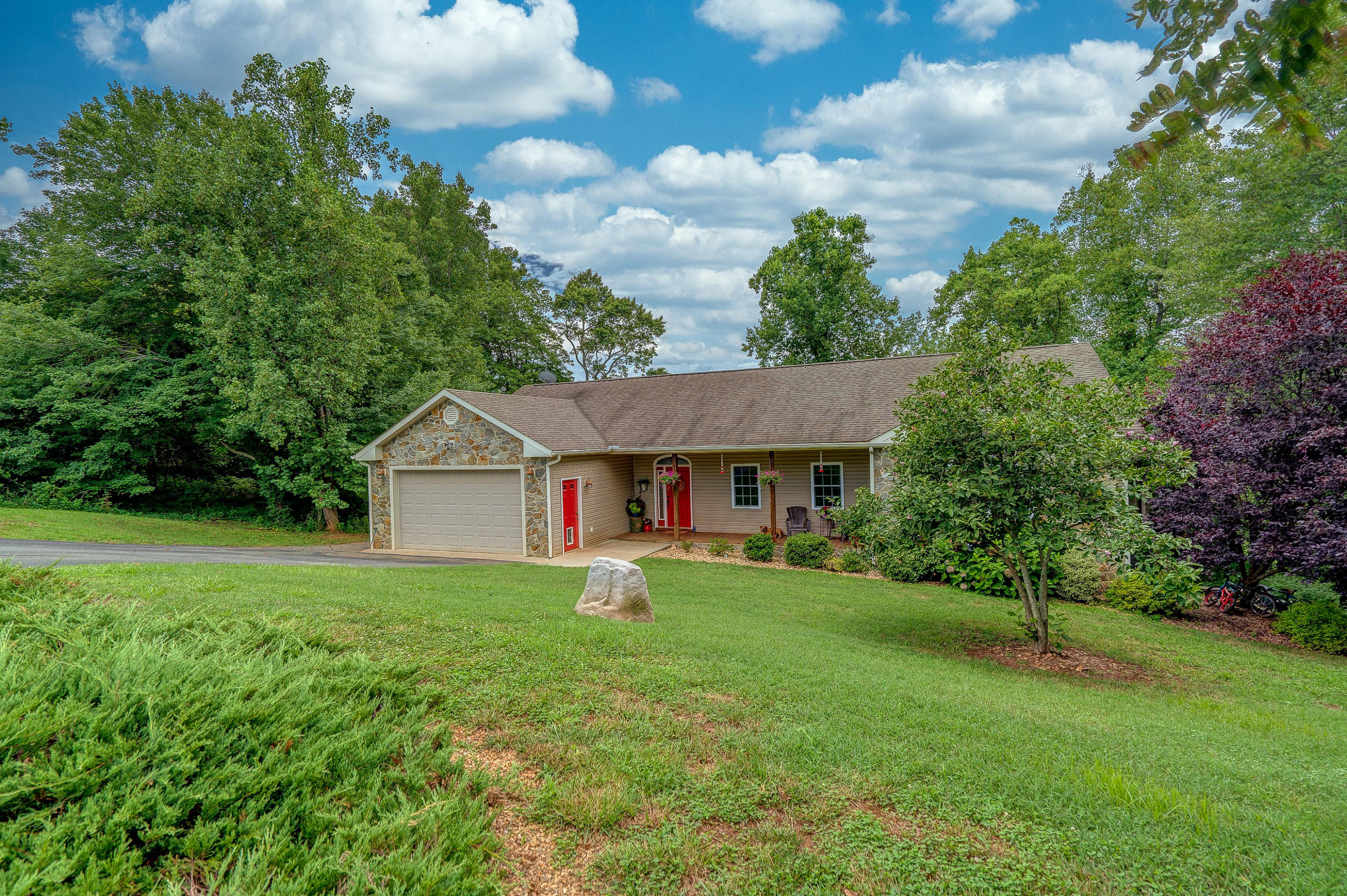 1205 Summit View Road Goodview, VA 24095 - Photo 42 of 46 a view of a house with a backyard