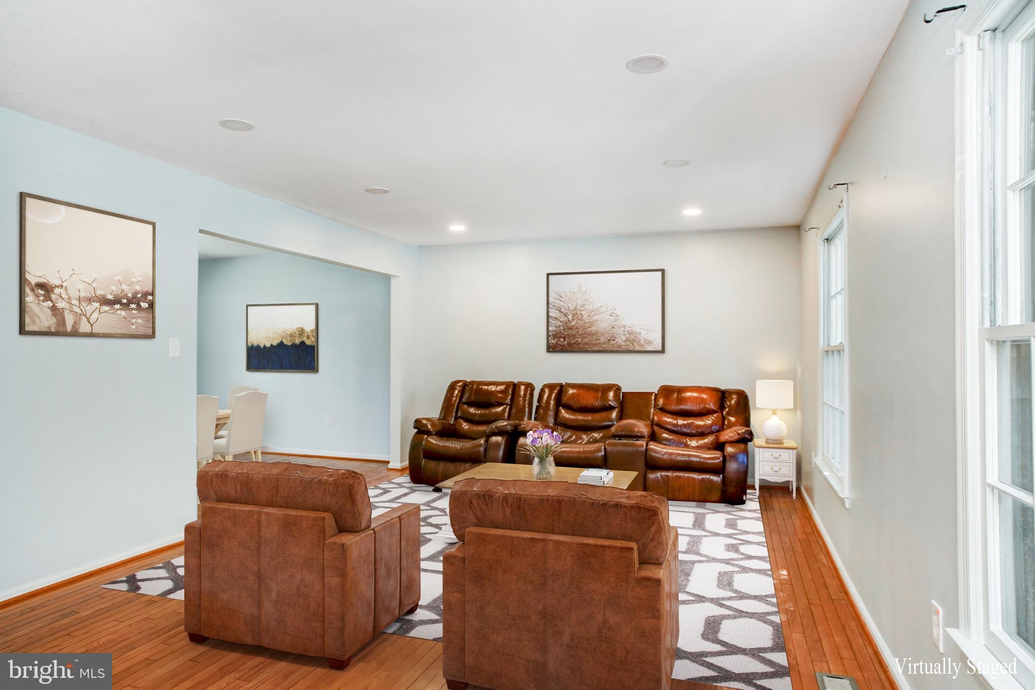 9131 Rockefeller Lane Springfield, VA 22153 - Photo 2 of 45 Living Room Virtually Furnished