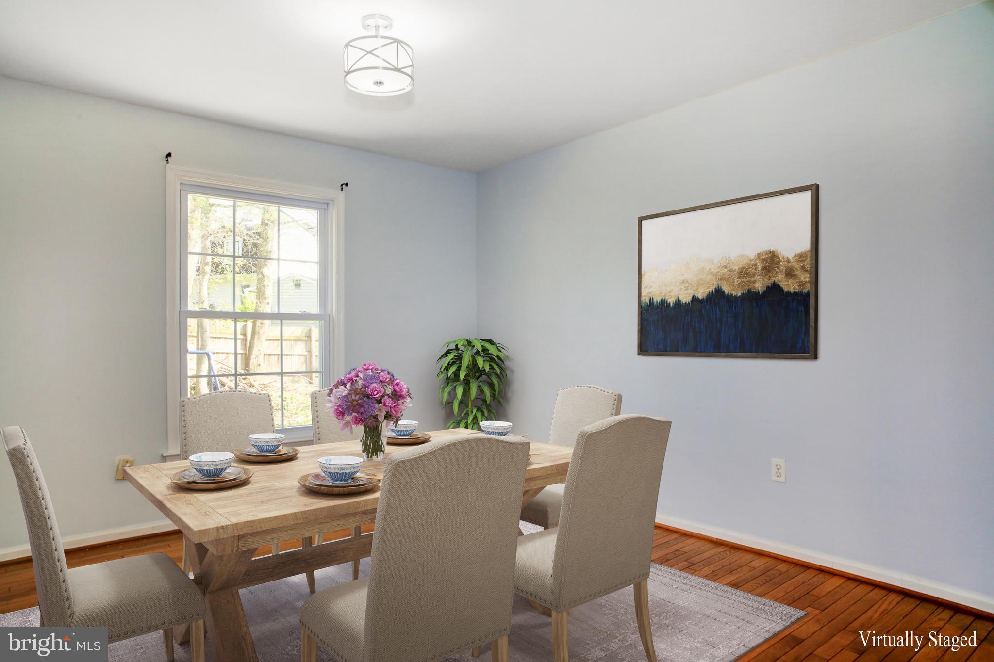 9131 Rockefeller Lane Springfield, VA 22153 - Photo 6 of 45 Dining Room Virtually Staged