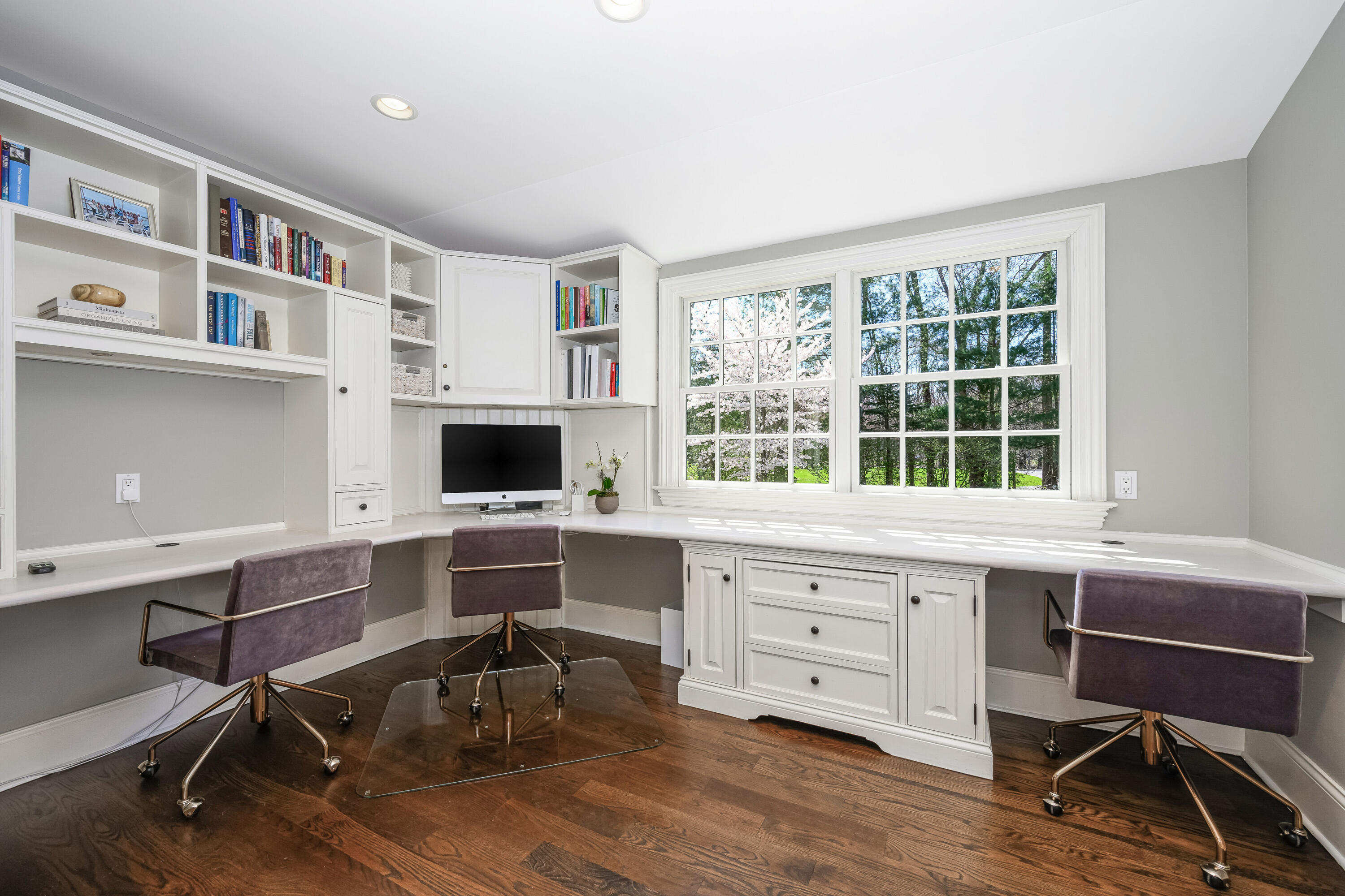 110 Stephen Mather Road Darien, CT 06820 - Photo 12 of 41 a view of a workspace with furniture and a window
