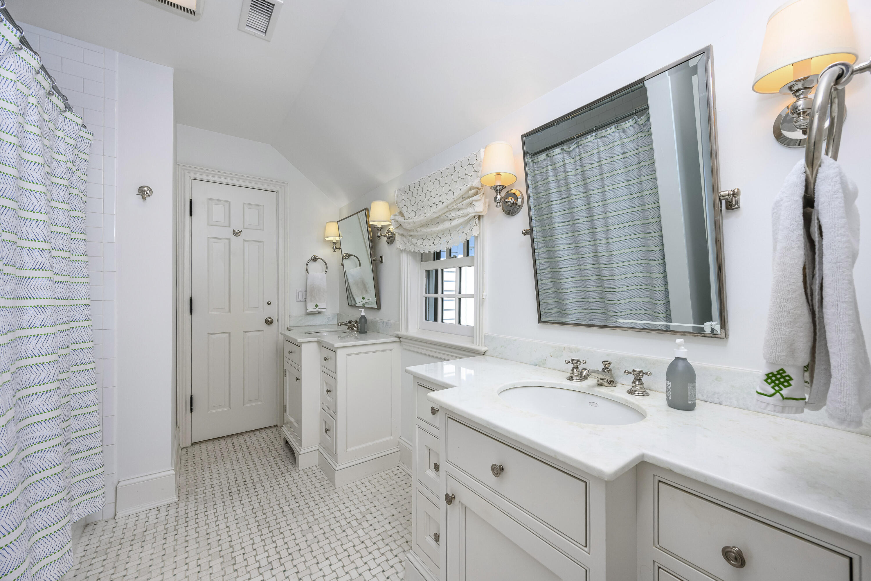 110 Stephen Mather Road Darien, CT 06820 - Photo 20 of 41 a spacious bathroom with a double vanity sink mirror and double