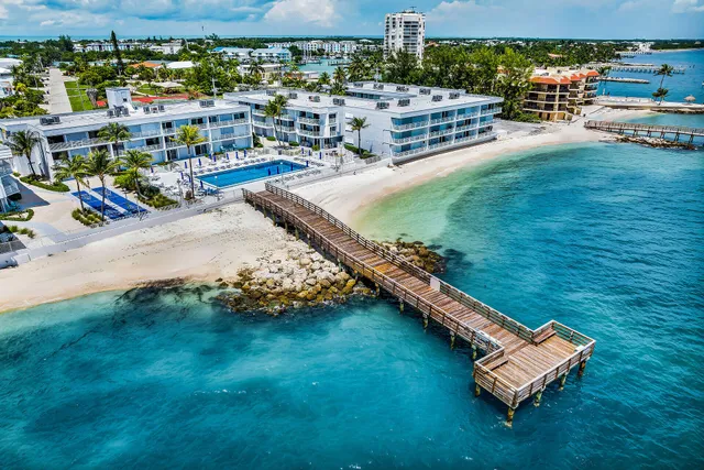 a view of a balcony with an ocean view