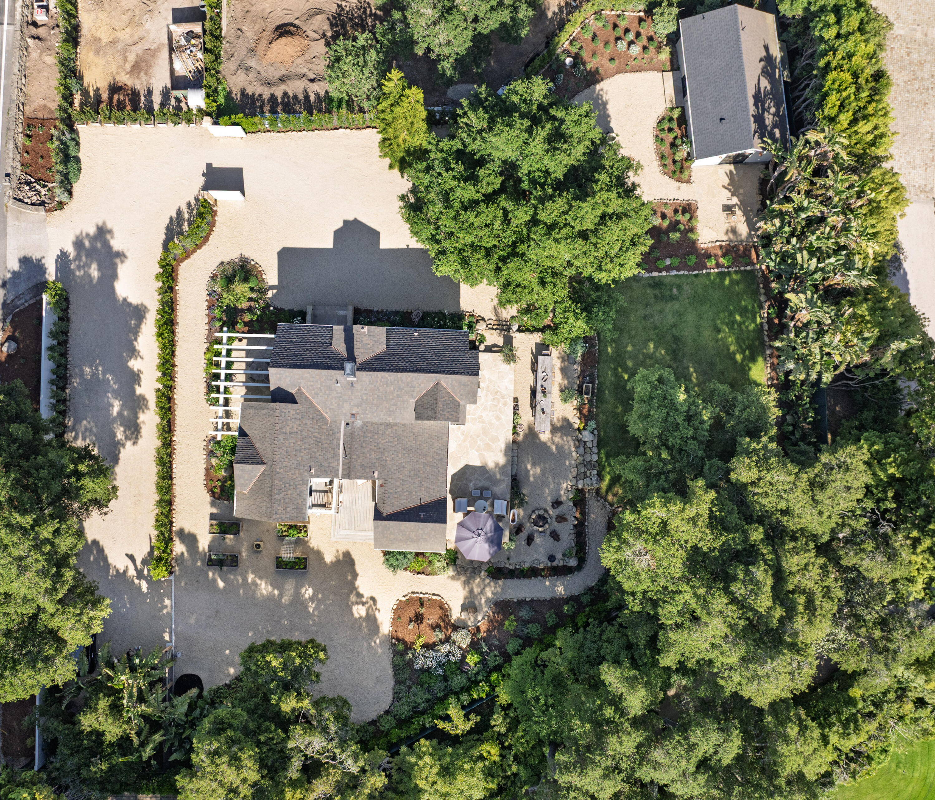 1575 East Valley Road Montecito, CA 93108 - Photo 30 of 30 an aerial view of a house with yard swimming pool and outdoor seating