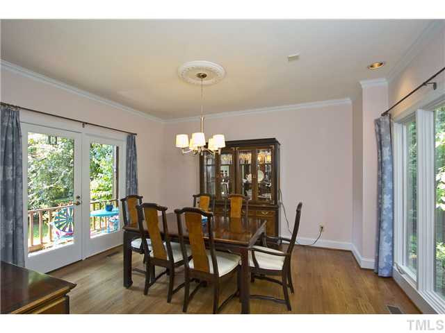 1105 Carlow Court Raleigh, NC 27615 - Photo 9 of 23 To the left of this lovely formal dining room is a private porch overlooking the back yard. Dining Room