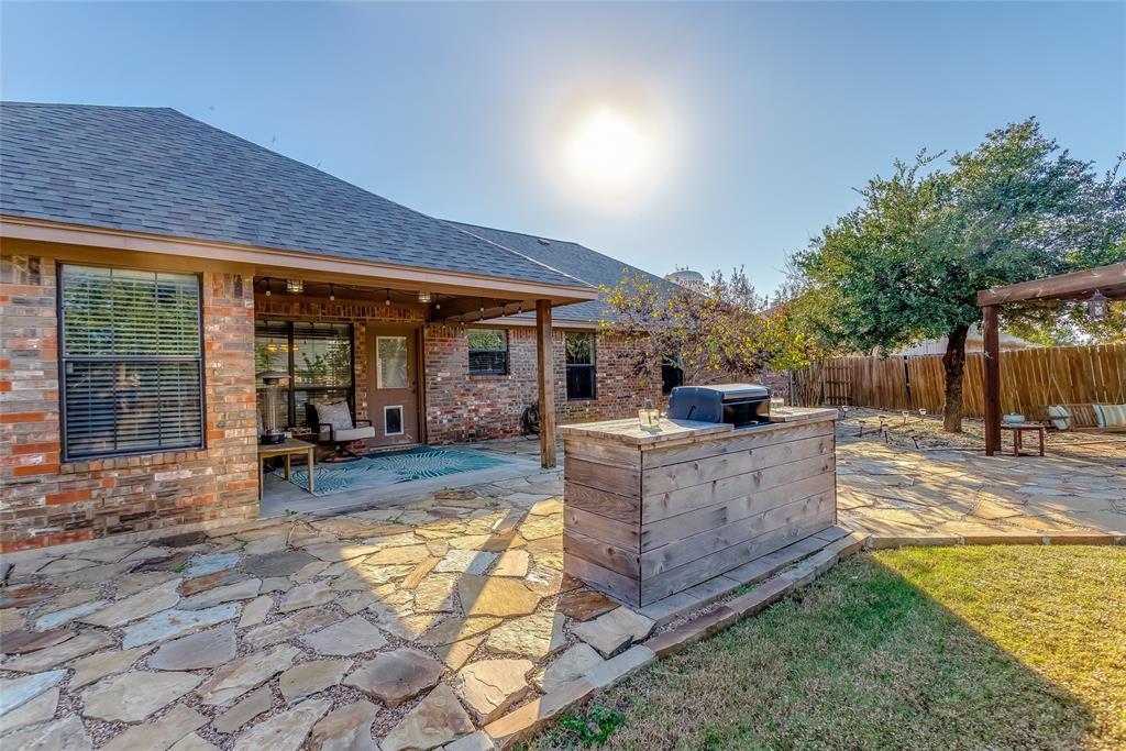 226 King George Road Ponder, TX 76259 - Photo 7 of 39 View of patio with exterior kitchen