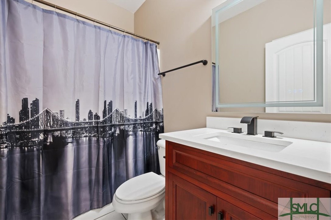 111 Tolliver Lane Rincon, GA 31326 - Photo 27 of 39 Second Full Bathroom with custom cherry vanity, qu