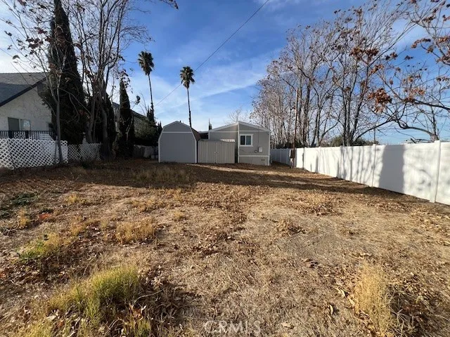 a backyard of a house
