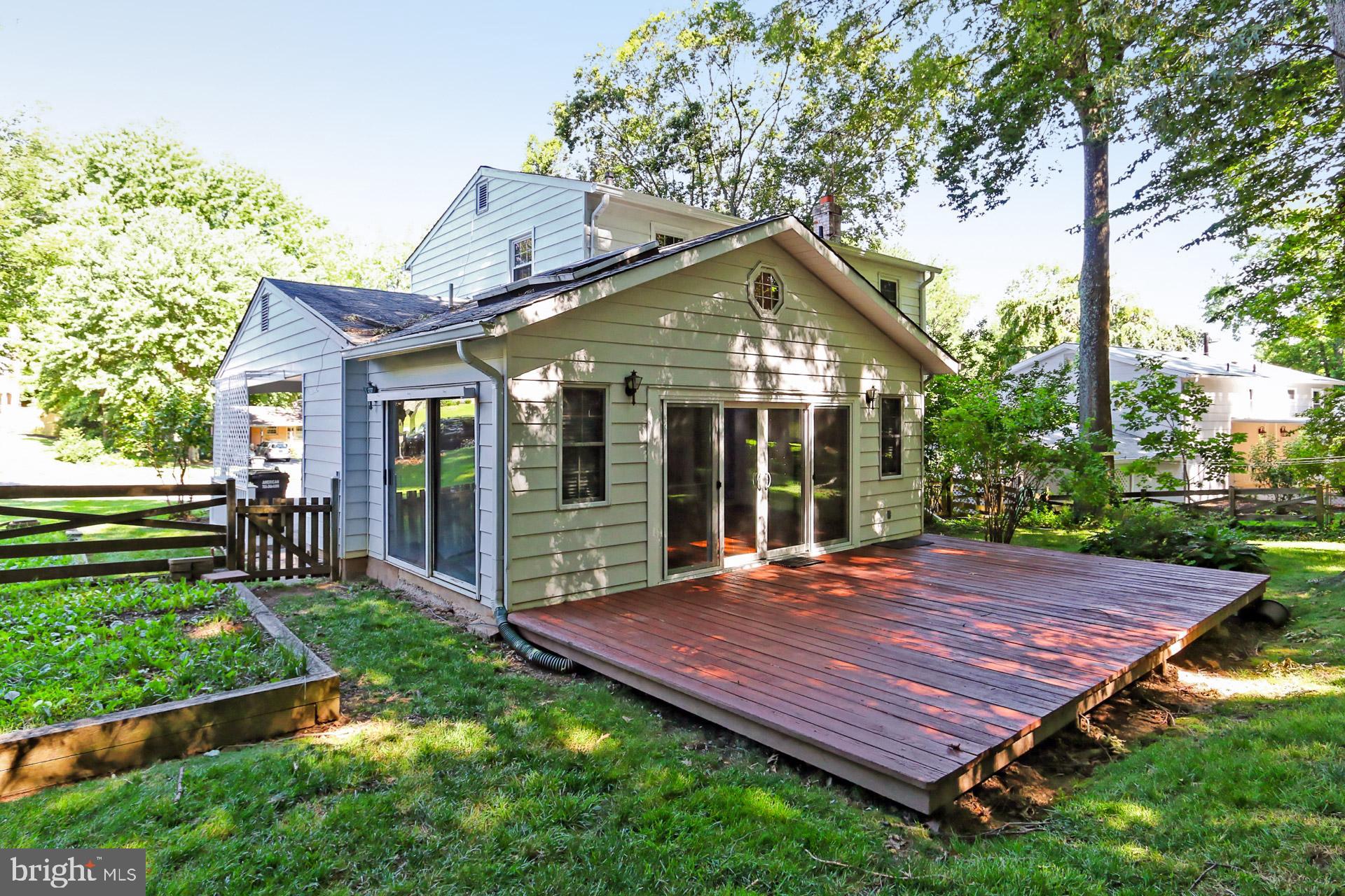 6807 Huntsman Boulevard Springfield, VA 22152 - Photo 45 of 46 Deck off Sunroom in Backyard