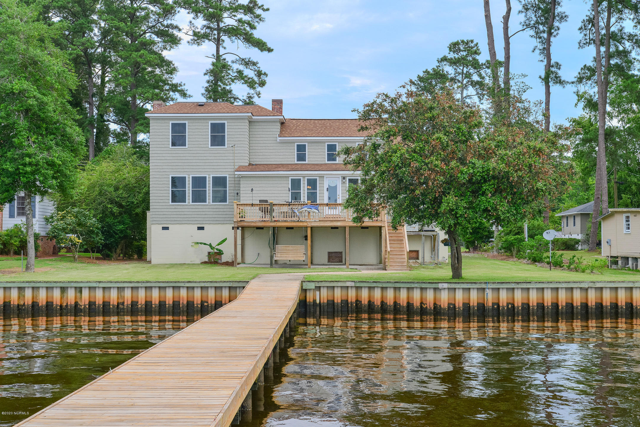 196 Shady Banks Beach Road Washington, NC 27889 - Photo 12 of 60 View of Home From Water