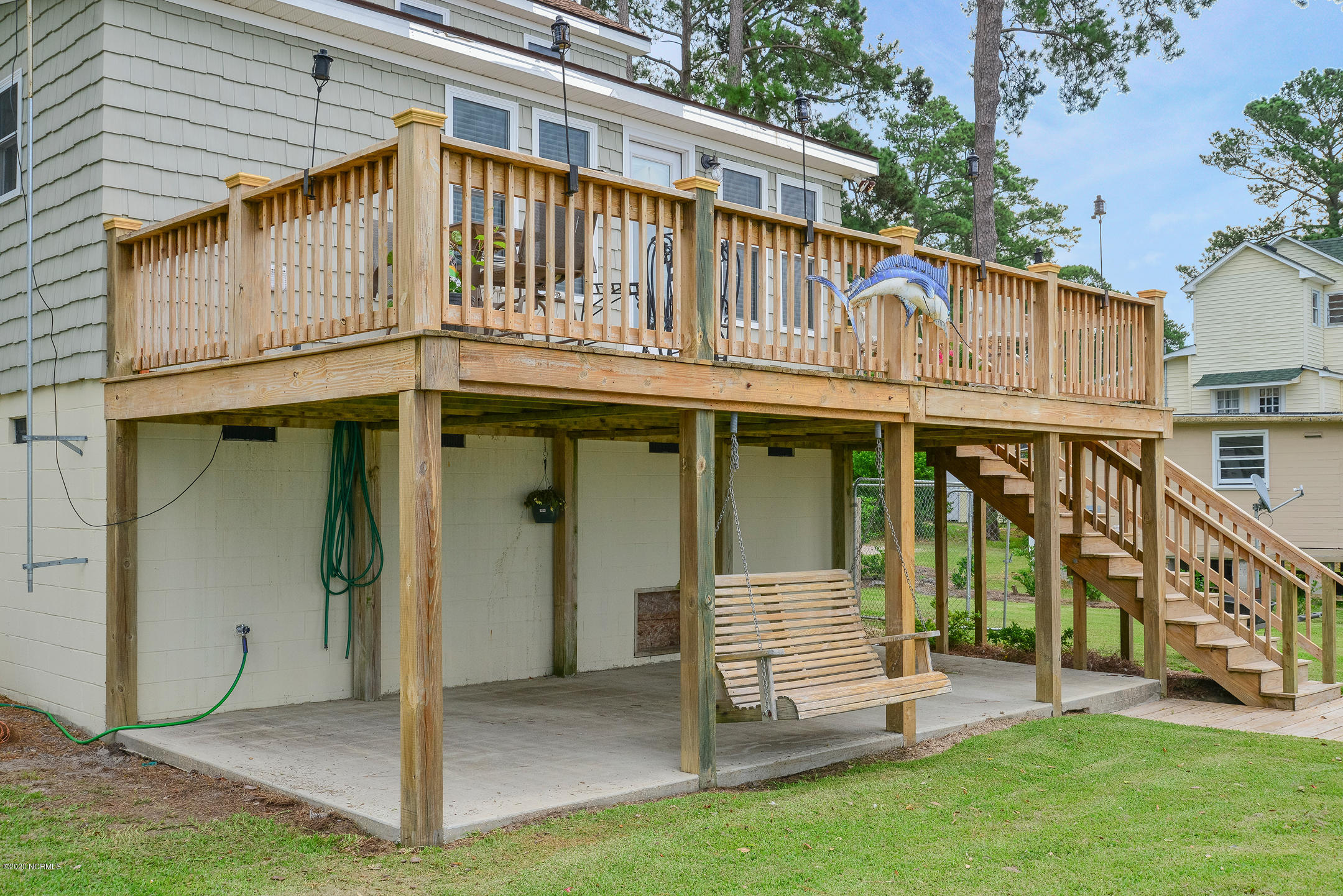 196 Shady Banks Beach Road Washington, NC 27889 - Photo 7 of 60 Deck with Swing