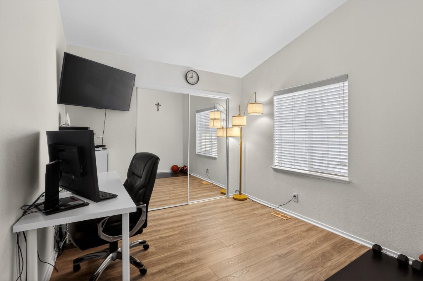120 Dixon Landing Road, Unit 9 Milpitas, CA 95035 - Photo 33 of 34 a view of a workspace with furniture and a window