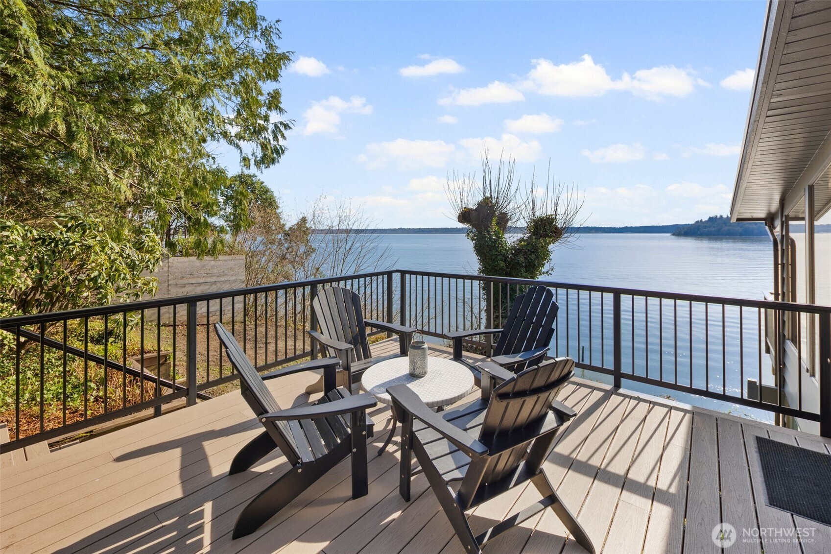 28605 Manzanita Beach Road Southwest Vashon, WA 98070 - Photo 29 of 39 a view of a balcony with furniture