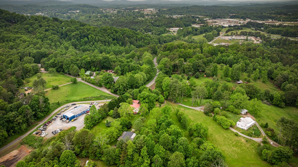 16 Hollow Springs Road Blue Ridge, GA 30513 - Photo 19 of 62 an aerial view of residential houses with outdoor space and trees