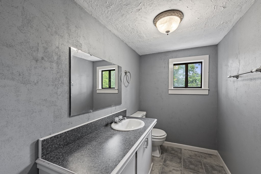 16 Hollow Springs Road Blue Ridge, GA 30513 - Photo 56 of 62 a bathroom with a toilet sink a mirror and vanity