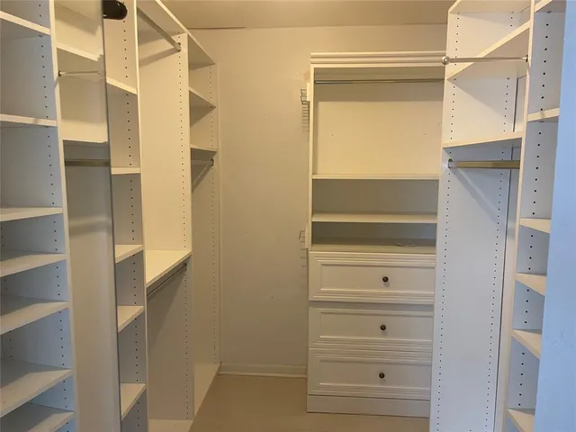 a view of walk in closet