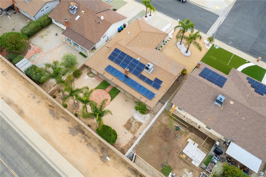 26932 Howard Street Menifee, CA 92586 - Photo 27 of 28 an aerial view of a house with a swimming pool