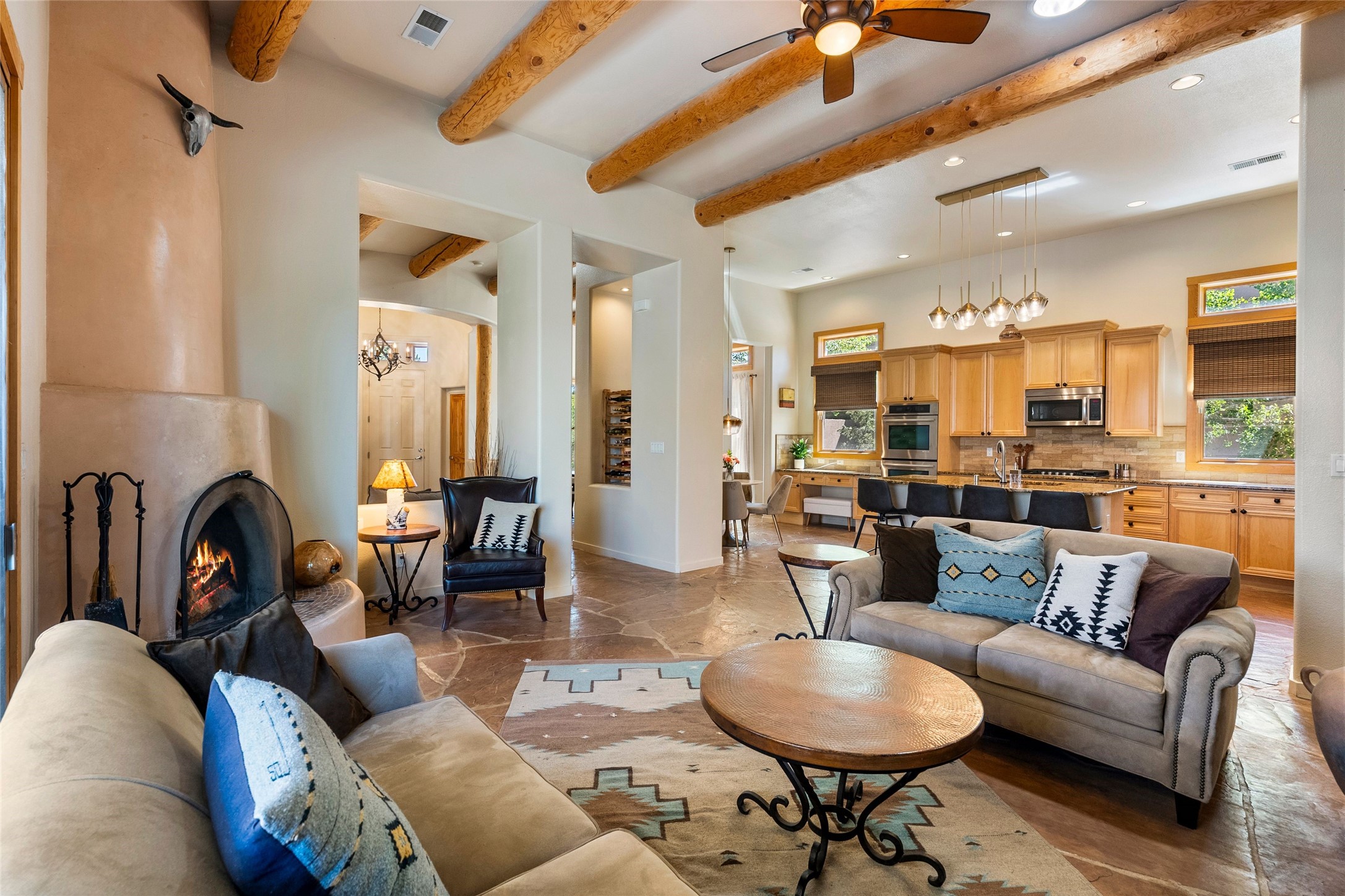 Open concept living perfect for gatherings