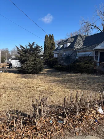 a view of a lake with a building in the background