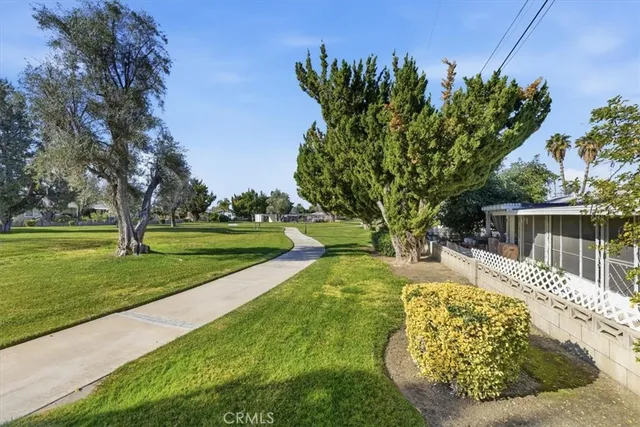 a view of a backyard with a garden