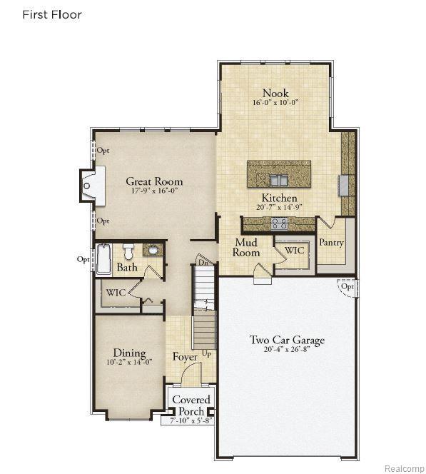 22615 Novi Road Novi, MI 48375 - Photo 44 of 45 Basic floor plan (first floor)