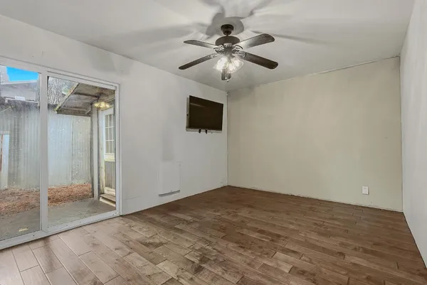 wooden floor in an empty room