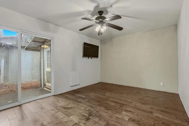 wooden floor in an empty room