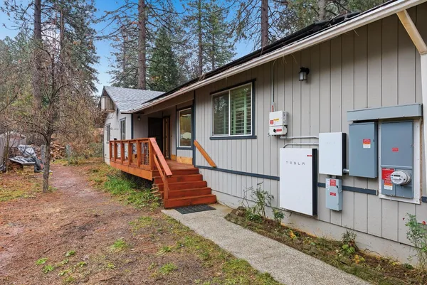 a view of outdoor space and deck