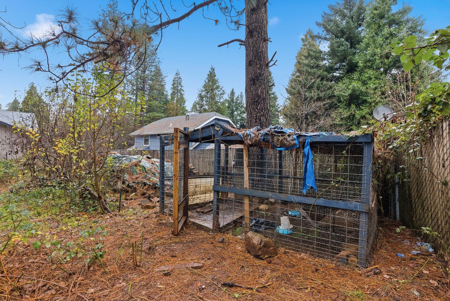 5855 Pine Street Foresthill, CA 95631 - Photo 29 of 32 a view of a house with a yard and wooden fence