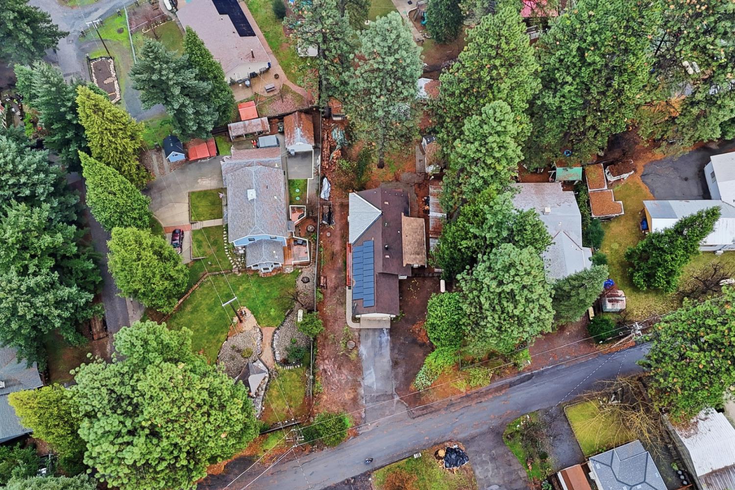 5855 Pine Street Foresthill, CA 95631 - Photo 31 of 32 an aerial view of residential houses with outdoor space
